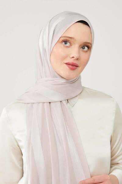 Levidor Tokyo Shawl - A.Gül Glitter Stripe Pattern