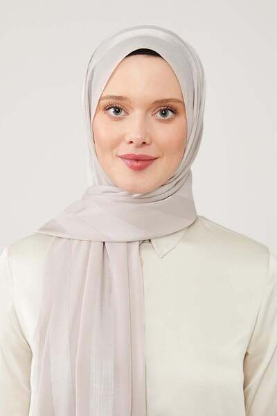 Levidor Tokyo Shawl - A.Gül Glitter Stripe Pattern