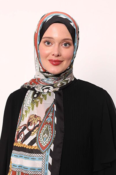 Levidor Black Striped Indian Silk Shawl