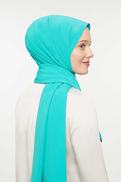 Levidor Turquoise Green Plain Medina Silk Shawl