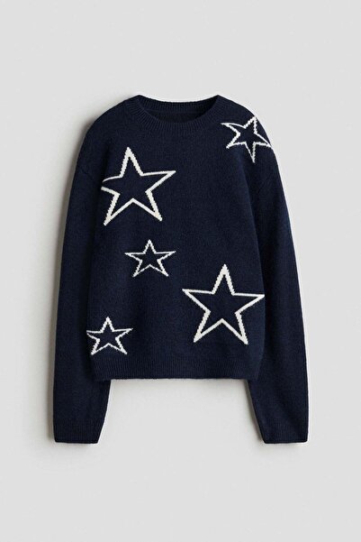 H&M Loose-fit motif-detail jumper