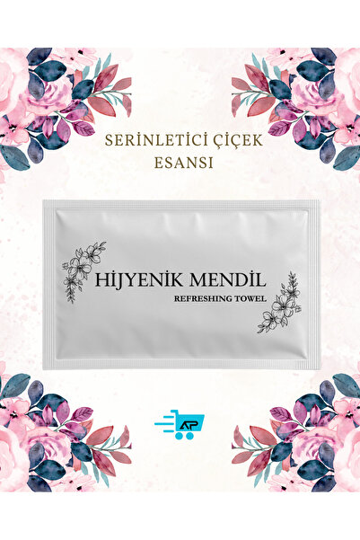 Islakmendilcim Alazpack 7x12 Cm Beyaz Hijyenik Mendil Baskılı Islak Mendil 500 Adet | Tek Kullanımlık