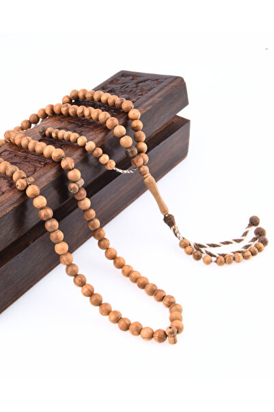 NAMAT Zaitoon 99-Bead Exclusive Rosary with Handmade Tassel and Sesame Wooden Gift Box