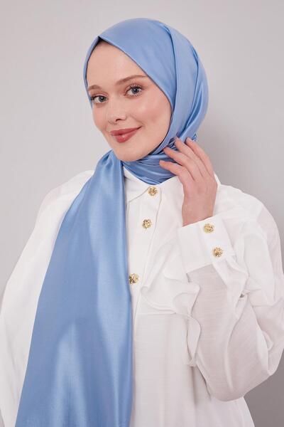 Levidor Denim Blue Silk Shawl