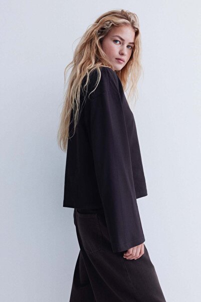 H&M Long-sleeved cotton top