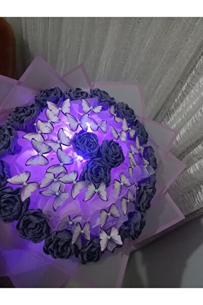 ÇİÇEKLİ LOVE KELEBEK BUKET