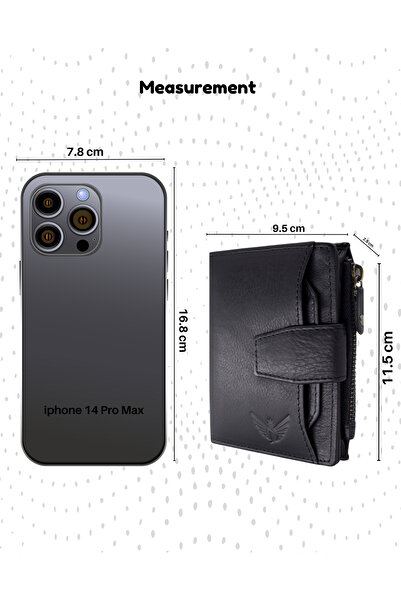 JİLDAAN JILDAAN™ Bi-Fold Genuine Handcrafted Leather Wallet For Men With RFID