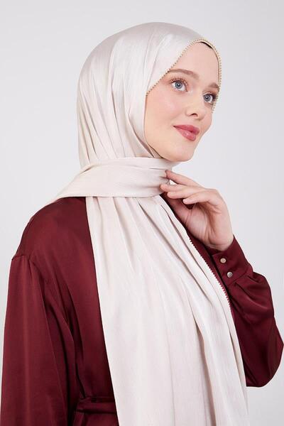 Levidor Cream shrug with stone trim