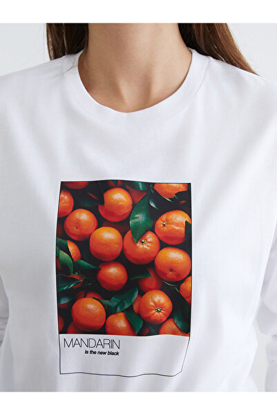 LC Waikiki Vizyon New Season Crew Neck Printed Oversize Women's T-Shirt