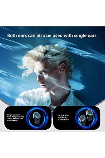 Generic TWS Wireless Headphones Digital Display Headset Stereo Sound Bluetooth 5.3 for smartphones