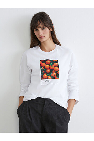 LC Waikiki Vizyon New Season Crew Neck Printed Oversize Women's T-Shirt