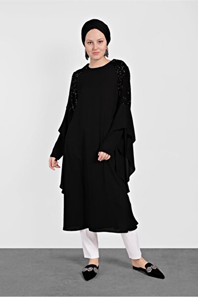 Alvina Pul Payet Asymetric Cut Chiffon Tunic 4254