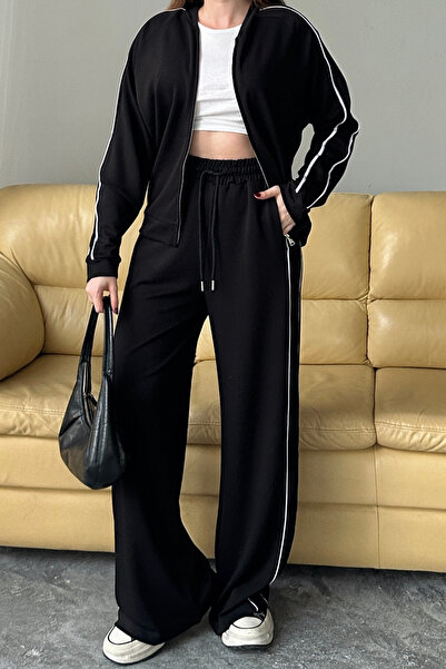 Balenbi Women's Modal Fabric Double Piped Zipper Set 1127