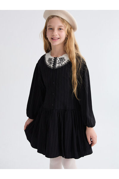 LC Waikiki Κοριτσίστικο φόρεμα με γιακά μωρού