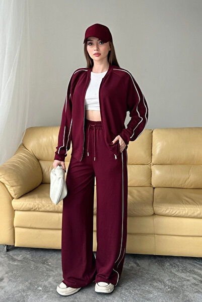 Balenbi Women's Modal Fabric Double Piped Zipper Set 1127