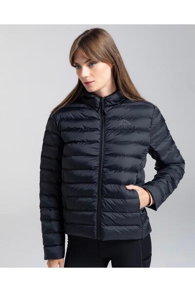 Kappa Logo Riju Women's Black Regular Fit Puffer Jacket