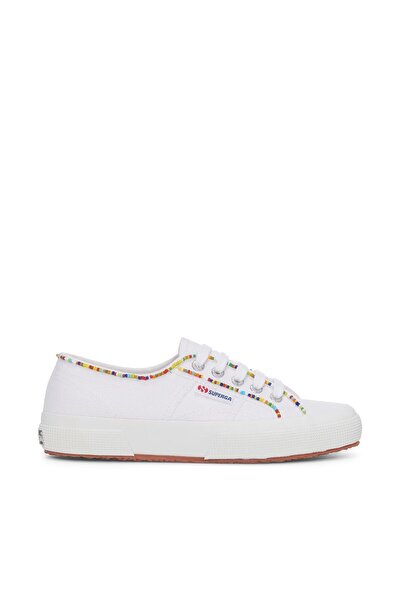Superga 2750 Multicolor Beads Kadın Beyaz Sneaker
