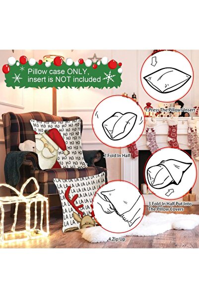 OEM Fete perna cu fermoar, decorative, 45x45cm set de 4