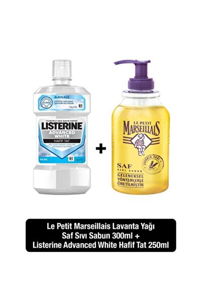Le Petit Marseillais Listerine Advanced White Hafift Tat Ağız Bakım Suyu 250 ...
