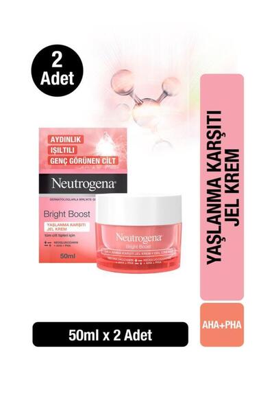 Neutrogena Bright Boost Yaşlanma Karşıtı Jel Krem 50 ml x2