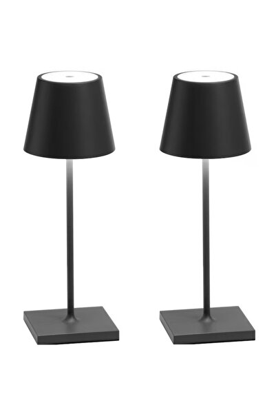 varioshop Set 2 x Lampa de masa touch led incarcabila VarioShop®, veioza ambientala cu control tactil, functi