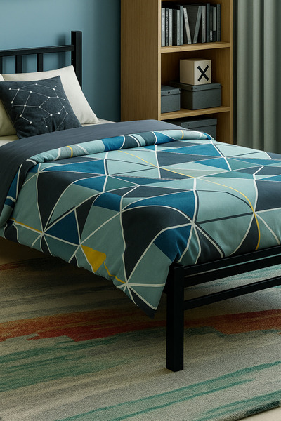 Unimet Titan Tek Kişilik Metal Karyola - Siyah (90X190 - 90X200)