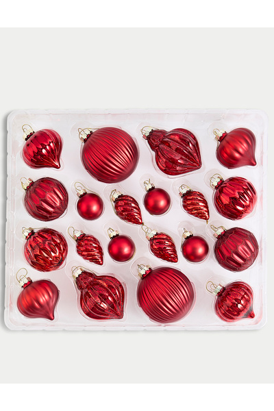 Marks & Spencer 20'li Cam Yılbaşı Süsü