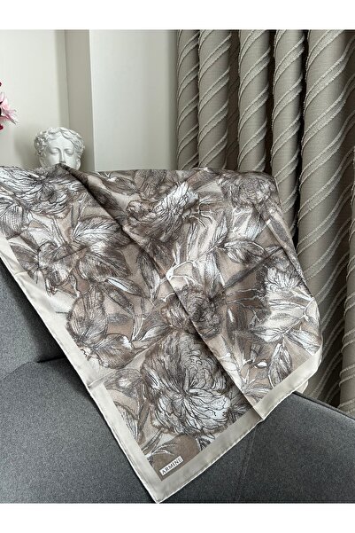 Armine İpek Eşarp 2026 Kış - 9409-83 Vizon Twill