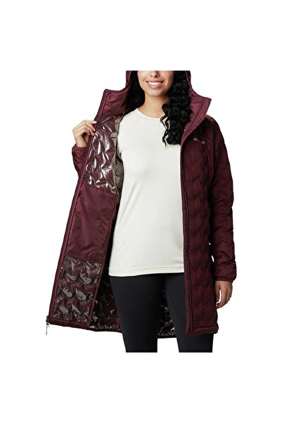 Columbia Delta Ridge Long Down Claret Red Women's Coat