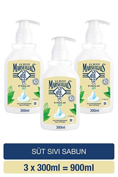 Le Petit Marseillais Sıvı Sabun Süt 300 ml x3