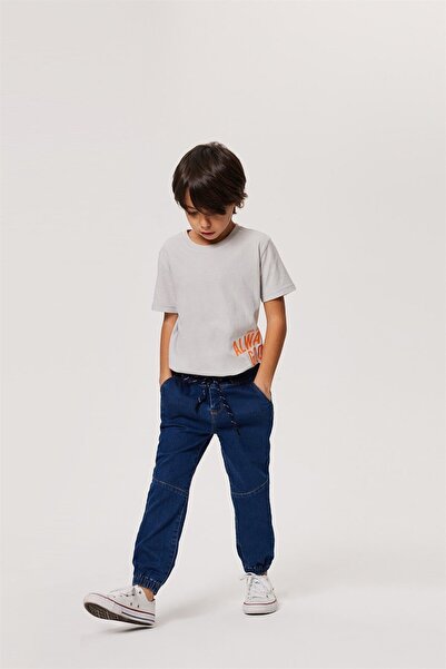 Lee Cooper Παντελόνι τζιν για αγόρια Lucas, μεσαίο μπλε