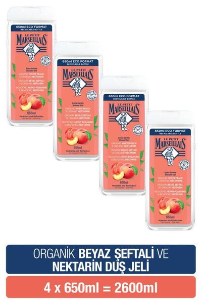 Le Petit Marseillais Beyaz Şeftali ve Nektarin Banyo ve Duş Jeli Avantajlı Paket 650 ml x4