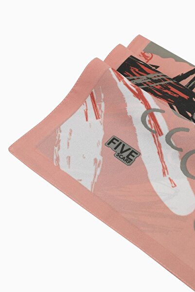 Levidor Σάλι κρεπ με σχέδιο σολομού