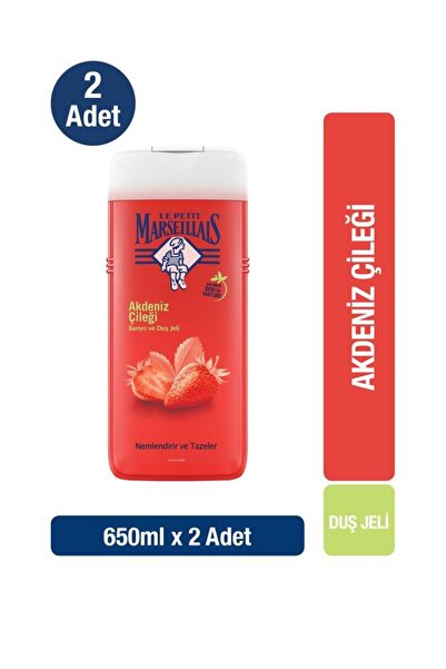 Le Petit Marseillais Duş Jeli Akdeniz Çileği 650 ml x 2