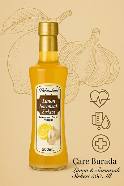 hekimhan bitkisel Limon Sarımsak Sirkesi 500 ml