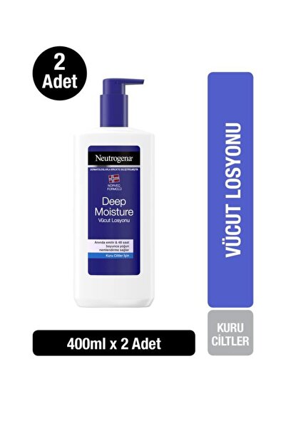 Neutrogena Deep Moisture Vücut Losyonu Parfümlü 400 ml x2