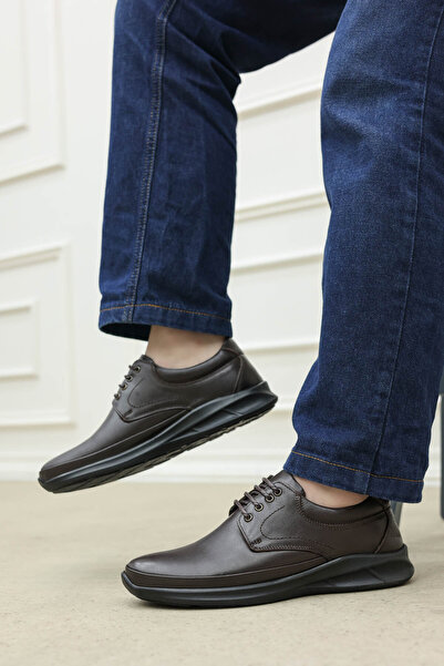 FAST STEP Оригінальні шкіряні ортопедичні чоловічі повсякденні черевики 662MAECCO1POL