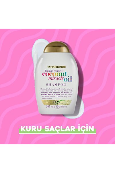 OGX Yıpranma Karşıtı Coconut Miracle Oil Sülfatsız Şampuan 385 ml