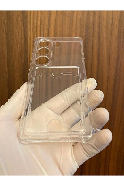 Newon Tecno Camon 40 Transparent Card Holder Silicone Phone Case Cover (Cm5 Compatible)