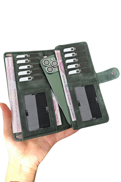 MFT Leather Design Twist 2323 Genuine Leather Unisex Hand Portfolio Wallet