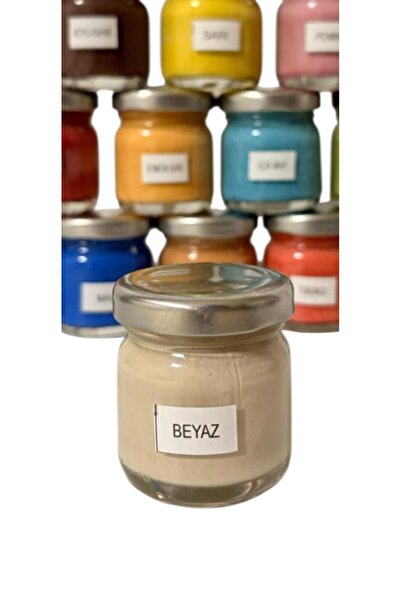 ŞEKERCİMM Seramik çini boyası 40cc Beyaz