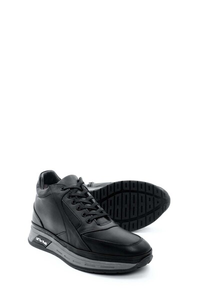 FAST STEP Чоловічі спортивні черевики - натуральна шкіра та хутряні деталі 722KMA317