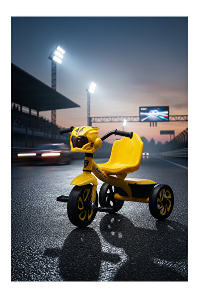 Family Center Kids Tricycle with Music & Light, Steel Frame 25-S702Y