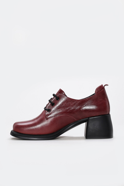 FAST STEP Hakiki Deri Kadın Kalın Topuklu Ayakkabı 217ZA801