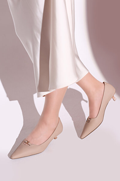 FAST STEP Шкіряні жіночі туфлі на низьких підборах 019ZA25-682