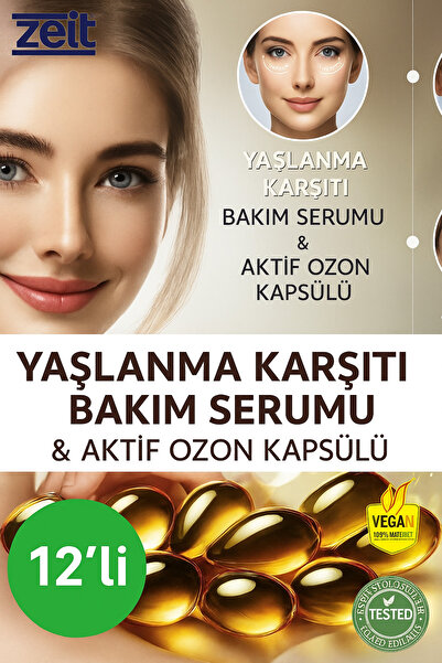 ZEİT OZON Ozonlu Gözenek Sıkılaştırıcı Leke, Kırışıklık Ve Akne Karşıtı Bakım Kapsülleri | Zeit Ozon 12'li Set