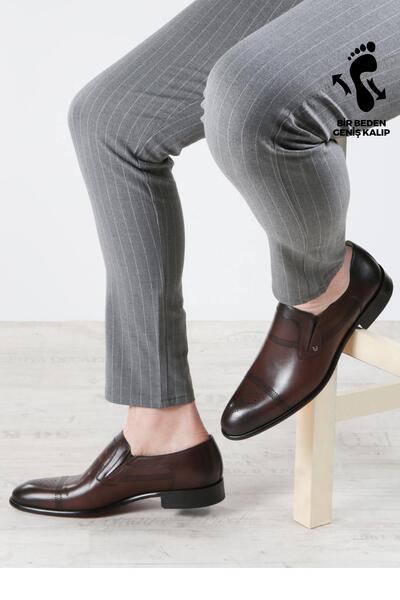 FAST STEP Hakiki Deri Kösele Erkek Klasik Ayakkabı 893MA4404