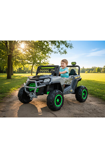 Family Center Kids Electric Ride-On Car 6V Dual 380 Motors with Bluetooth, R/C & Front/Rear Swing 10-2501GR