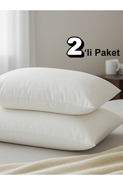 BEYLİNİ 2'Li 600 GR Pamuklu Silikon Yastık Yumuşak Antialerjik Makinede Yıkan...