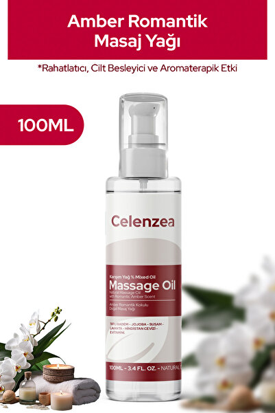 Flowy Oils Rahatlatıcı Amber Romantik Kokulu %100 Doğal Aromaterapi Masaj Yağı 100ml